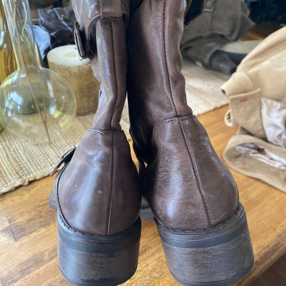 Aquatalia Genuine Leather Moto Boots - Picture 2 of 5